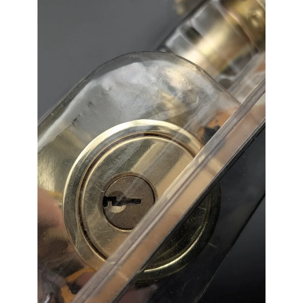 Defiant Deadbolt Keyed One Side 154-725 Shiny Brass New